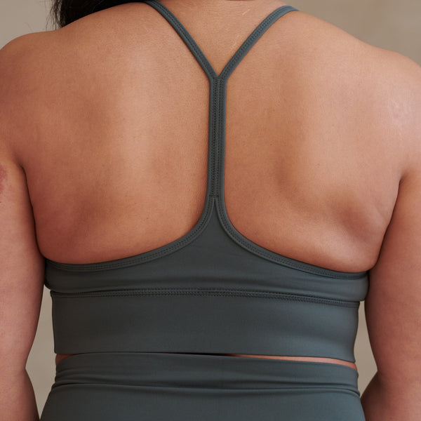 Moss Green Core Collection Sports Bra