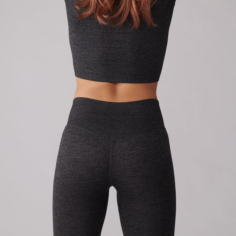 Shark Grey Limitless Ribbed Leggings